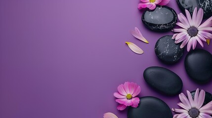 Obrazy na Plexi  spa, wellnes background in purple color