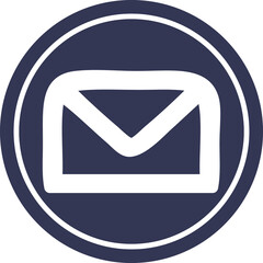 envelope letter circular icon