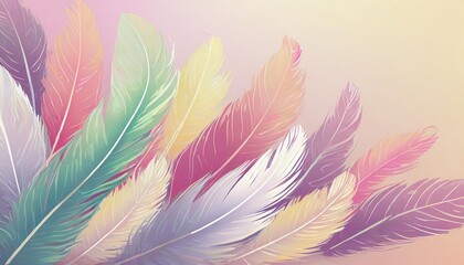 soft feathers background illustration