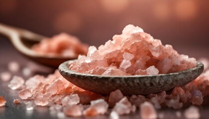 Fototapeta na wymiar himalayan pink rock salt background