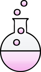 gradient shaded cartoon science experiment