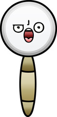gradient shaded cartoon magnifying glass