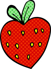 cartoon doodle strawberry fr