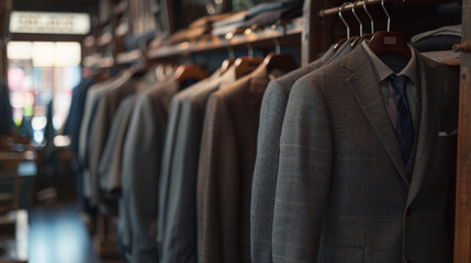 Fototapeta premium The suit collection is beautifully arranged