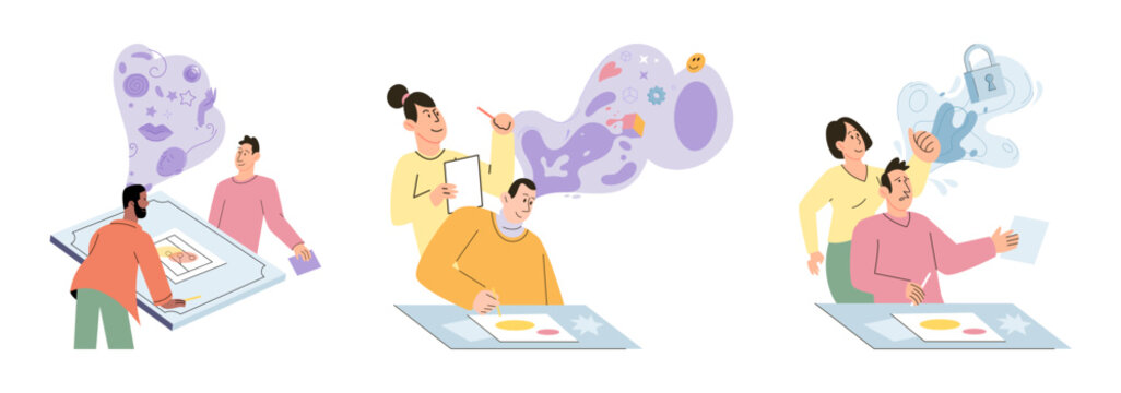 Talk therapy vector illustration. Psychoanalysis delves into depths unconscious mind, revealing hidden aspects self Therapists provide valuable advice and assistance to support patients