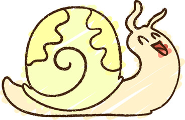 Snail Chalk Drawing