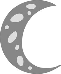 cartoon doodle of a crescent moon © lineartestpilot