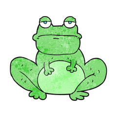 textured cartoon frog
