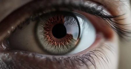 Fototapeten  Intense gaze of a human eye © vivekFx