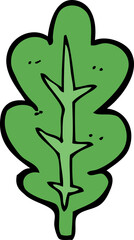 cartoon leaf symbol