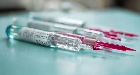  Medical syringes ready for use