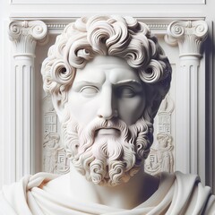 Ancient Greek statue head 