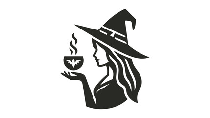 witch character. vector format. vector illustration on white background