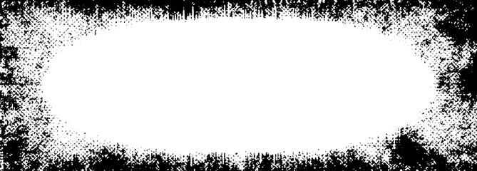 An abstract black and white grunge texture border background image.