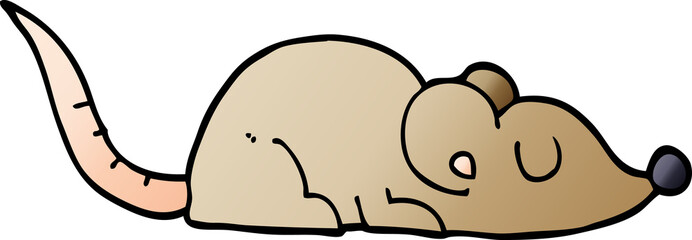 cartoon doodle peaceful mouse