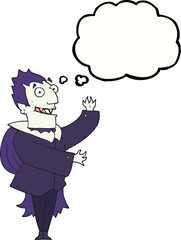 thought bubble cartoon vampire