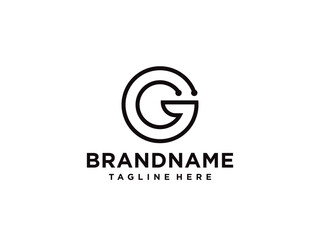 Obraz premium Letter G Modern Shape Logo Design Template Element