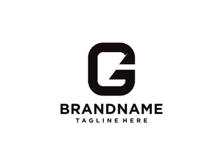 Letter G Modern Shape Logo Design Template Element