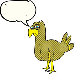 comic book speech bubble cartoon bird