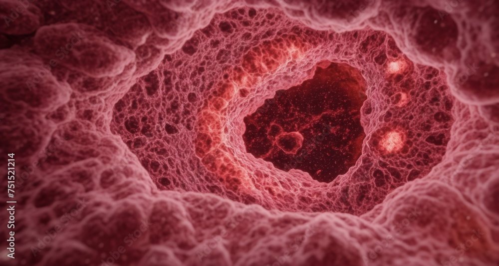 Poster intricate cellular structure under a microscope