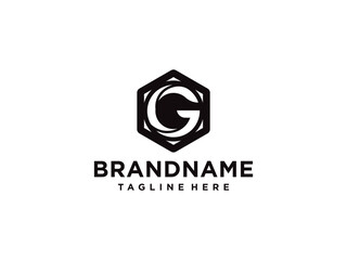 Obraz premium Letter G Modern Shape Logo Design Template Element