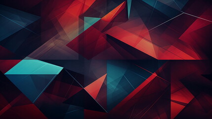 Fototapeta premium Abstract Geometric hexagons and triangles background wallpaper