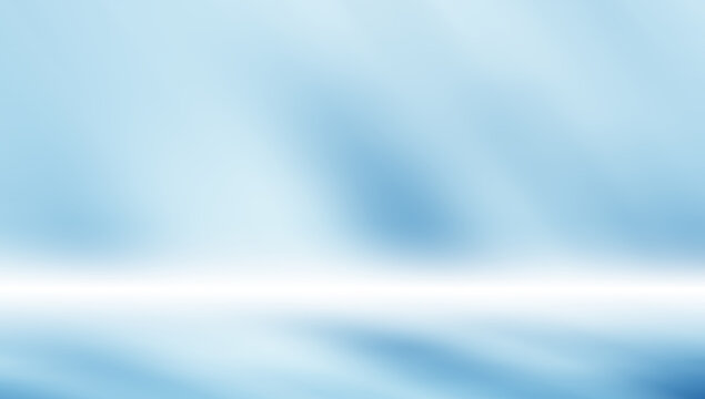 Light blue gradient abstract background. Empty room for display product