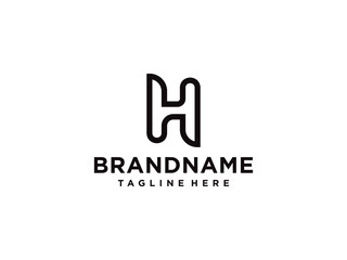 Letter H logo icon design template elements