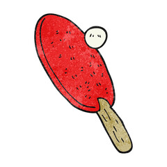 textured cartoon table tennis bat