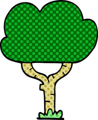 cartoon doodle tree
