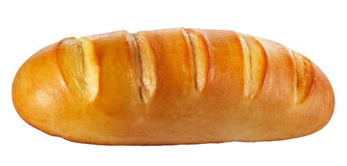 pão de forma caseiro artesanal isolado em fundo transparente