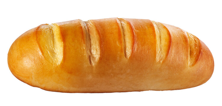 p&atilde;o de forma caseiro artesanal isolado em fundo transparente