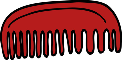 cartoon doodle plastic comb