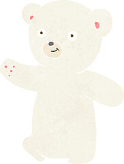 cartoon polar bear cub