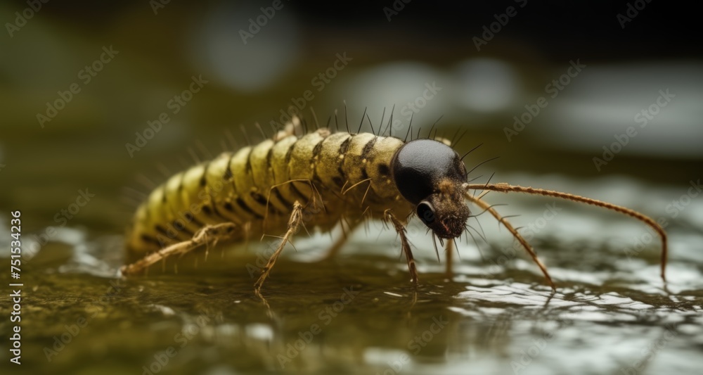 Canvas Prints  A close-up of a vibrant insect in its natural habitat