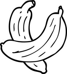 line drawing cartoon cucumber plant