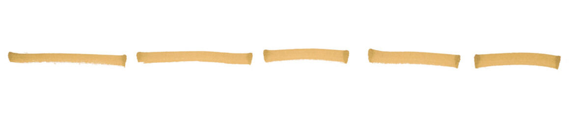 Light brown brush strokes isolated on transparent background.