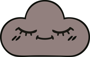 cute cartoon storm cloud