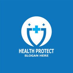 Health care protect medicine  logo vector template