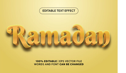 Ramadan 3D Editable Text Effect