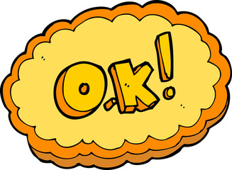 cartoon OK symbol