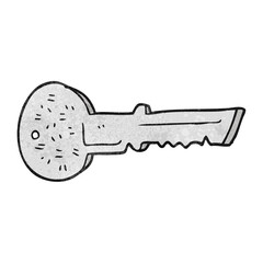 textured cartoon door key