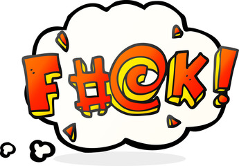 thought bubble cartoon swearword