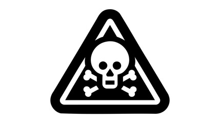 Skull vector icon. Skeleton symbol pictogram. Skull flat sign design. Scull icon. vector illustration on white background