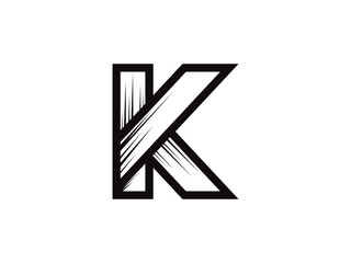 Letter K logo icon design template elements