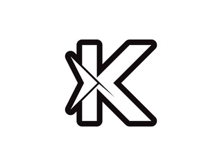 Letter K logo icon design template elements