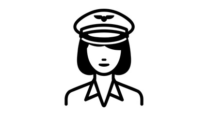 Pilot Icon. vector illustration on white background