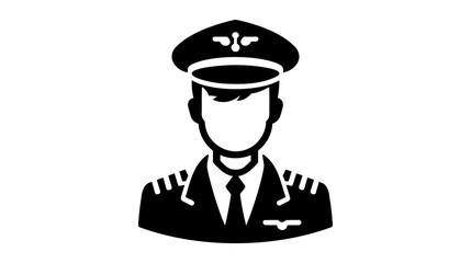 Pilot Icon. vector illustration on white background