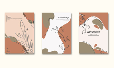 Hand drawn abstract shapes cover collection
