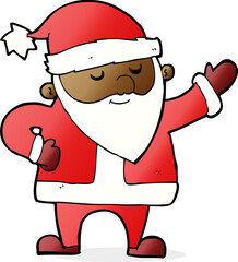 cartoon santa claus